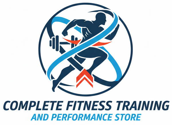 Create a unique logo, white background for CompleteFitnessTrainingAndPerformanceStore